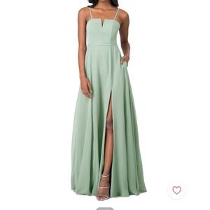 NWT Azazie Janneth Agave A6 NWT AGAVE